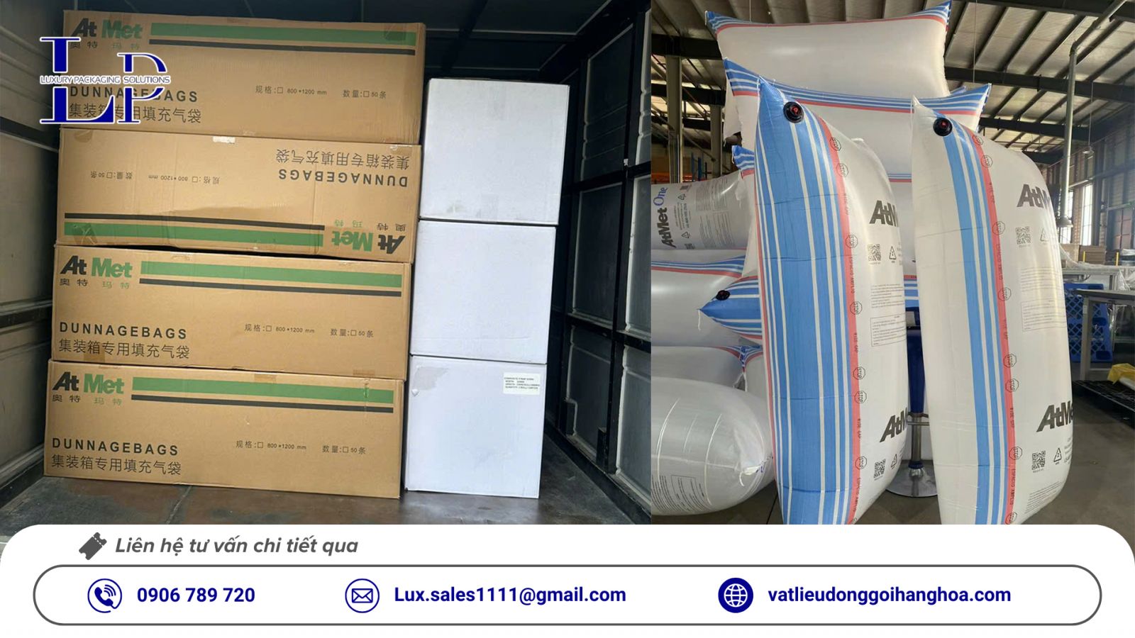 Cung cấp phân phối túi khí chèn hàng ATMET chính hãng TP.HCM Cung cấp phân phối túi khí chèn hàng ATMET chính hãng TP.HCM